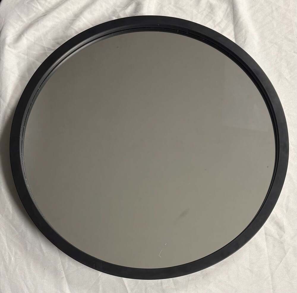 Umbra Design Paul Rowan Round Black Wall Mirror
